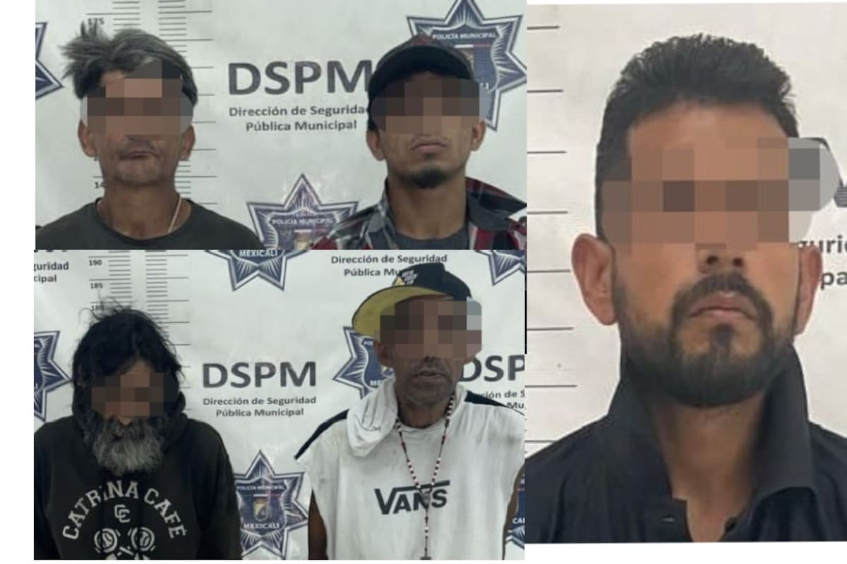 Operativo contra “viene, viene” deja cinco detenidos en zonas comerciales de Mexicali