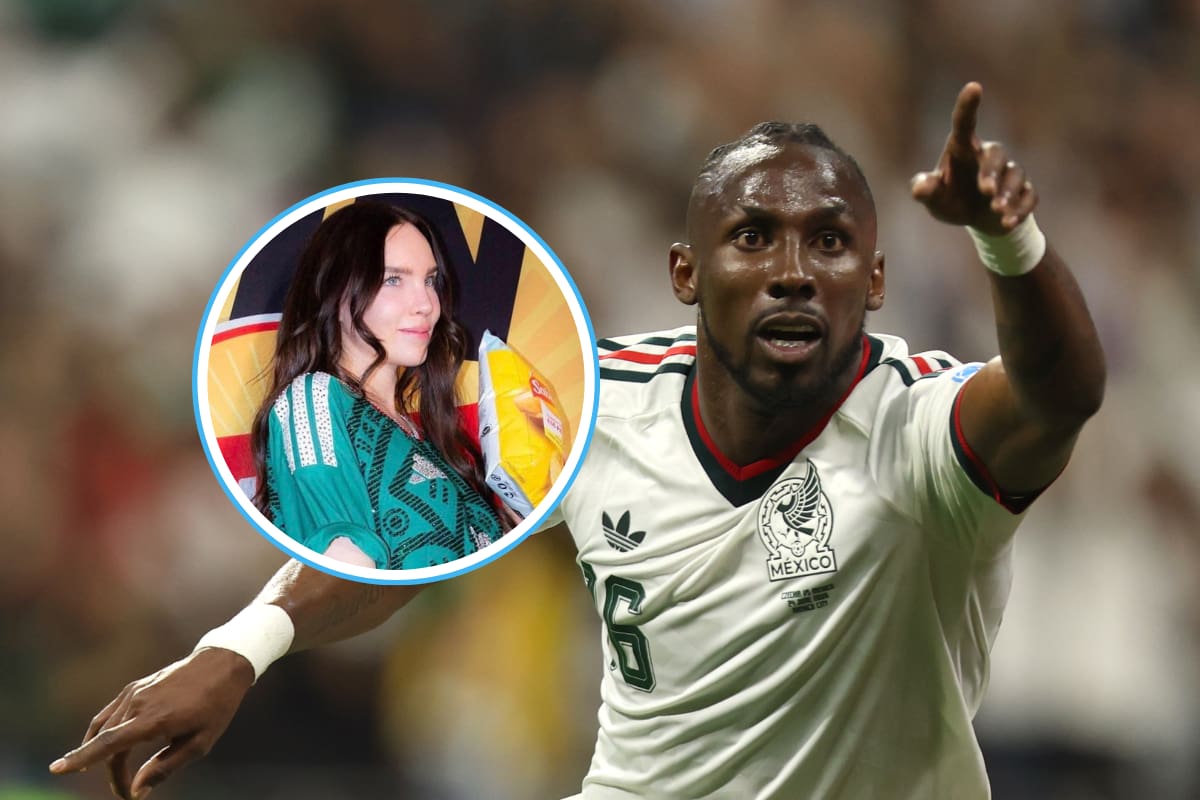 Belinda entrega el premio MVP a Julián Quiñones tras la victoria de México sobre Ecuador en el Mundial 2026