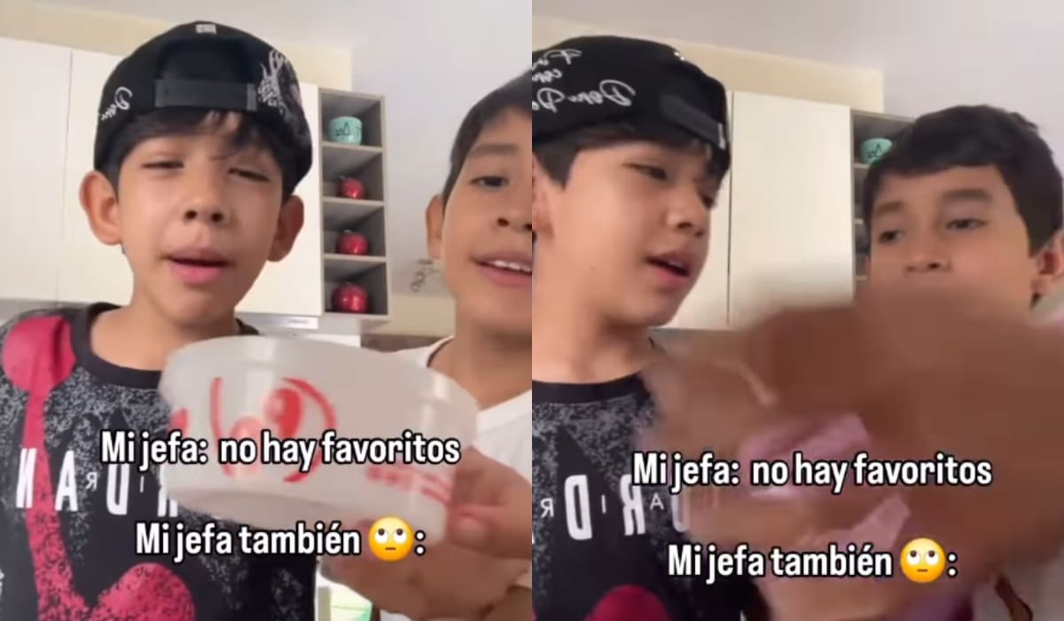 “Vean nuestro tupper del Pollo Pepe”: Niños se viralizan al quejarse del favoritismo de su mamá hacia su hermana
