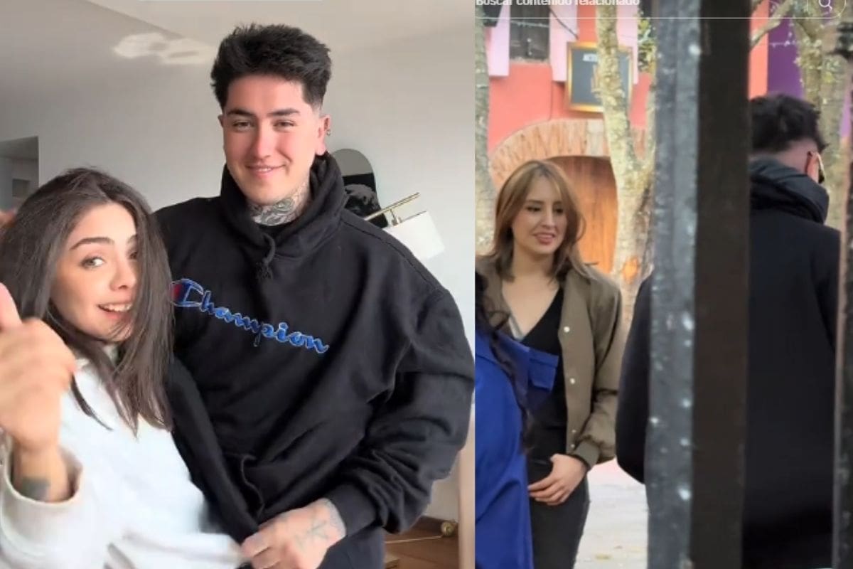 Influencer entra a un parque de diversiones con ropa extragrande para ocultar a su novia