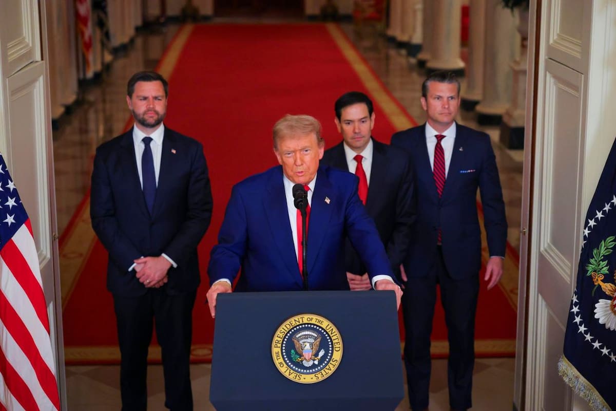 El presidente estadounidense se pronunció ante la nación sobre los ataques contra Irán y advirtió a Teherán que debe optar por la paz. | Crédito: EFE