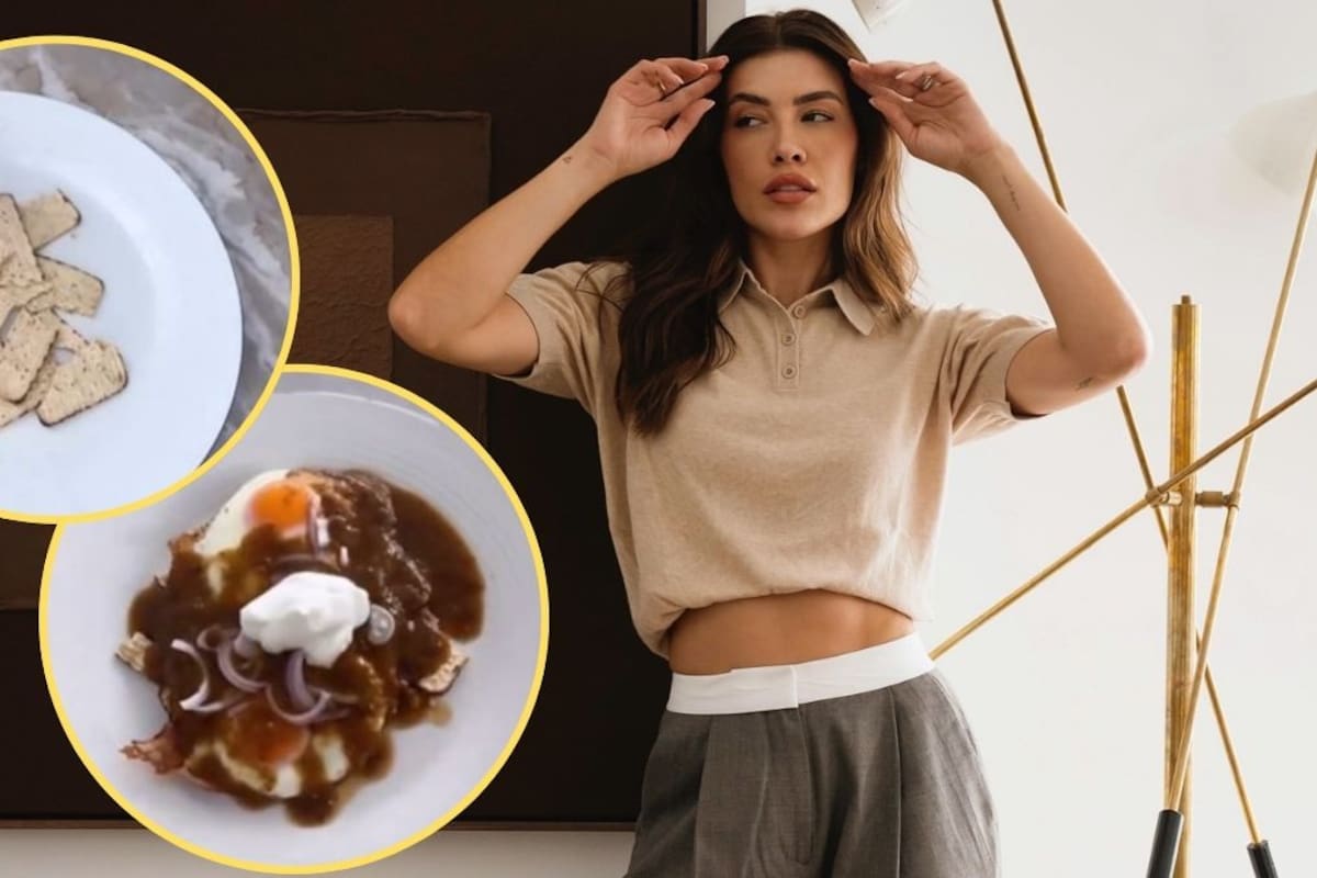 Critican a Michelle Salas por su receta de chilaquiles “healthy”: sin tortillas, ni queso, ni crema