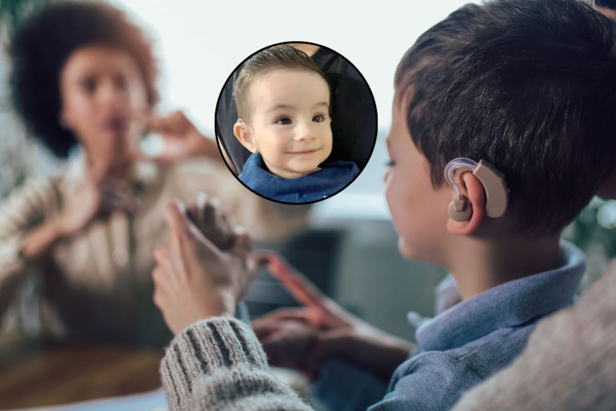 El pequeño Luca, de 1 año, padece una rara enfermedad que le provocó sordera profunda; podría volver escuchar luego de una cirugía, pero su familia necesita los fondos para poder realizarla