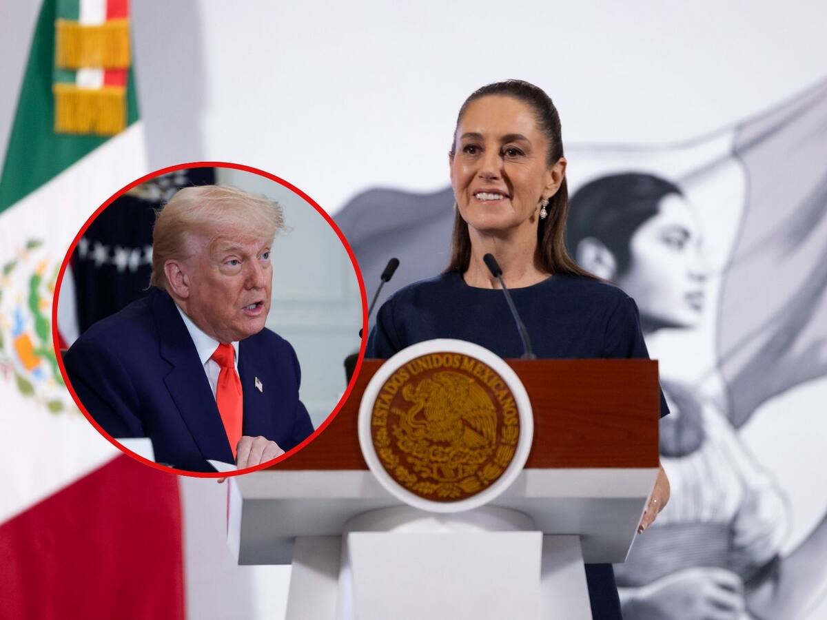 Sheinbaum en desacuerdo con decisión de EEUU en su frontera Sur para frenar migración. | Crédito: Presidencia/REUTERS