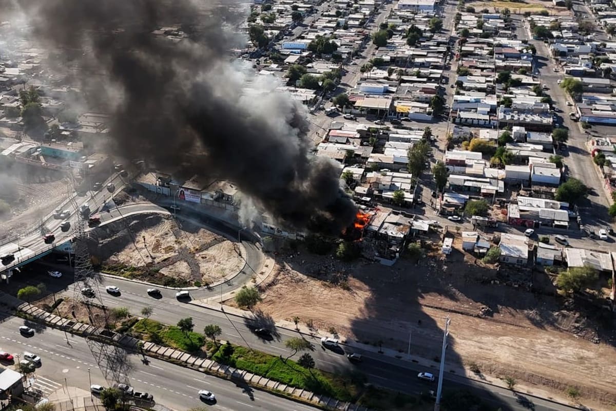 Incendio consume dos casas en la colonia Nueva Esperanza