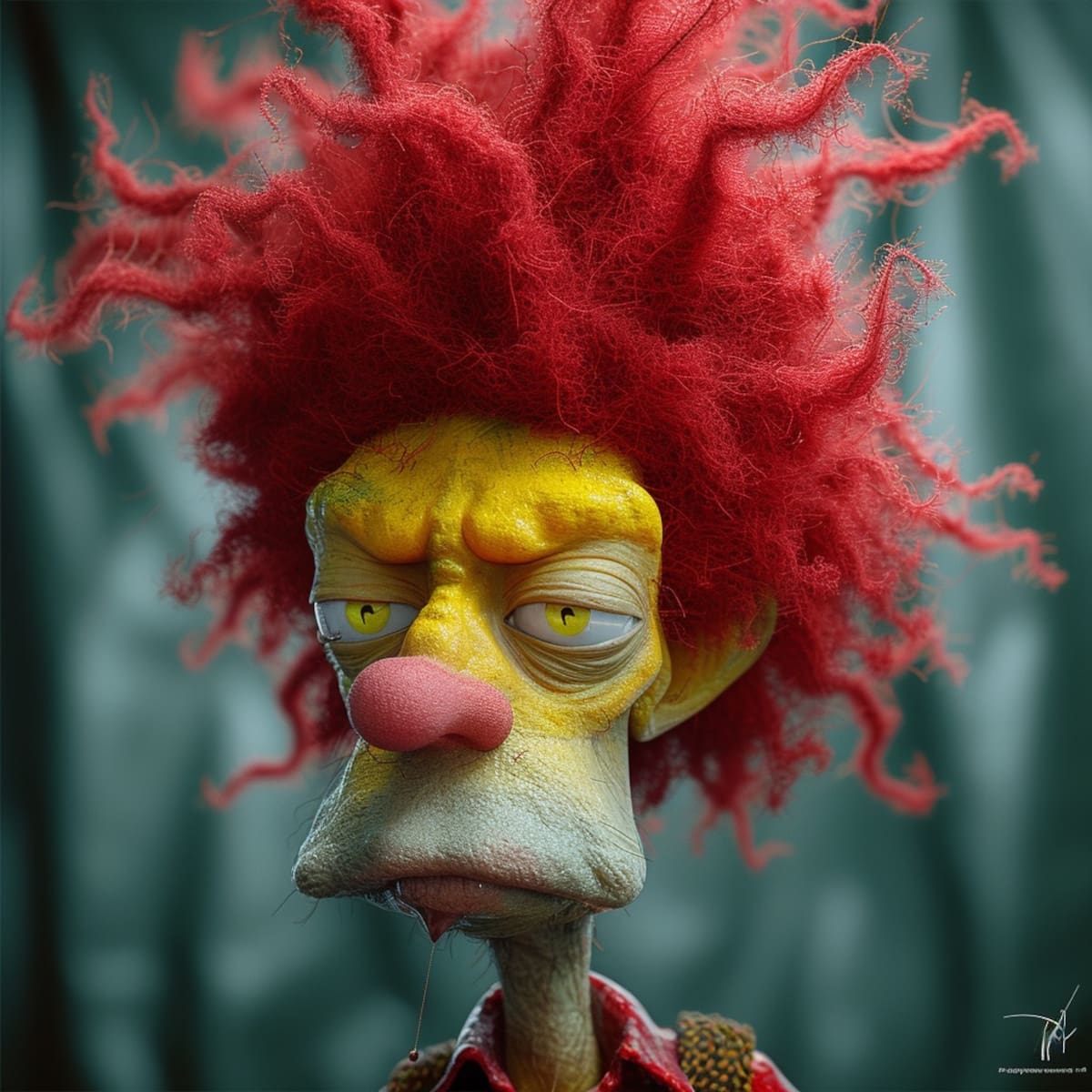 Bob Patiño de Los Simpson generado por la IA.