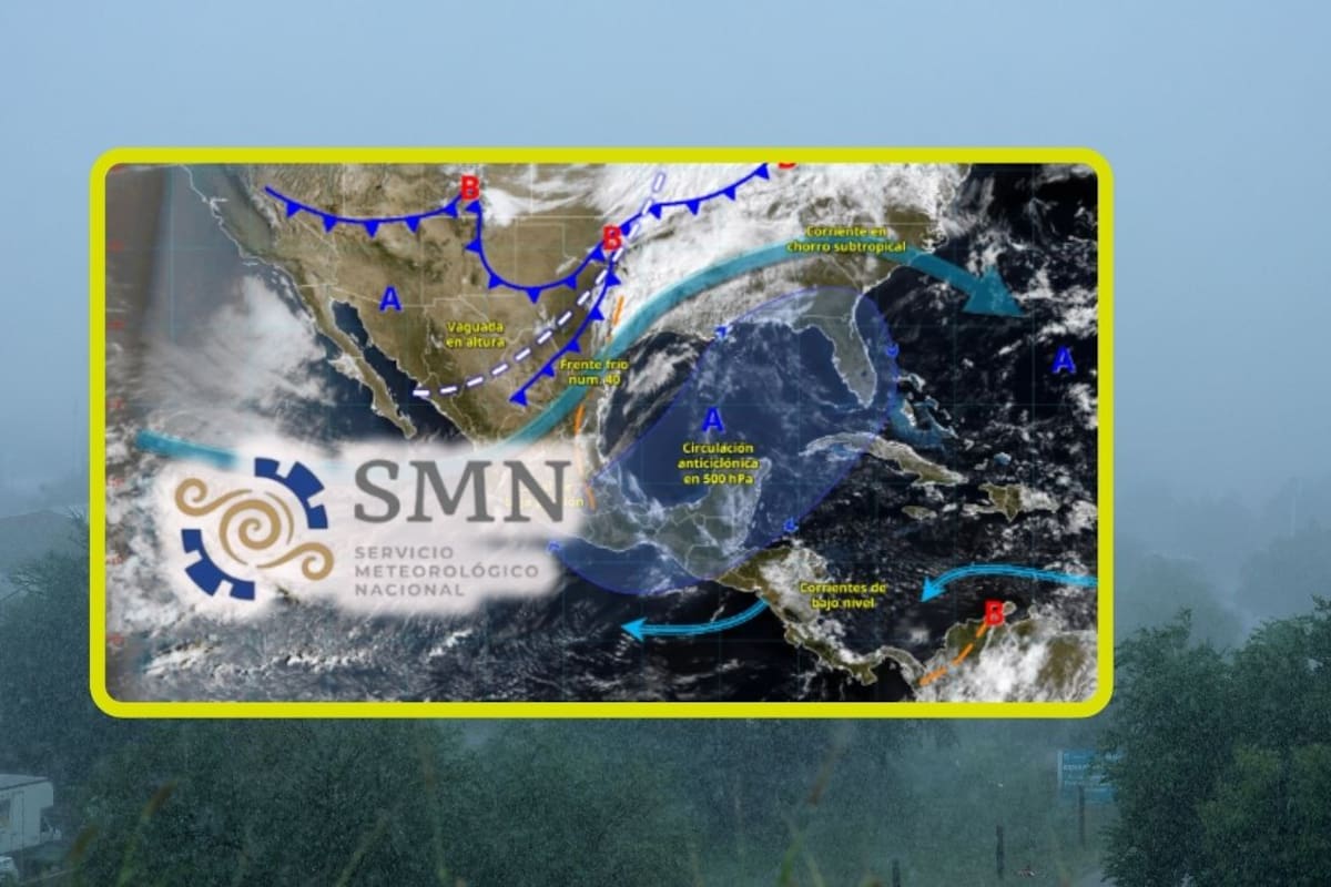 Frente frío 40 y su gran masa de aire polar “helarán” estas ciudades jueves y viernes con lluvias de 150 mm, vientos de 100 km/h y heladas de hasta -5 °C