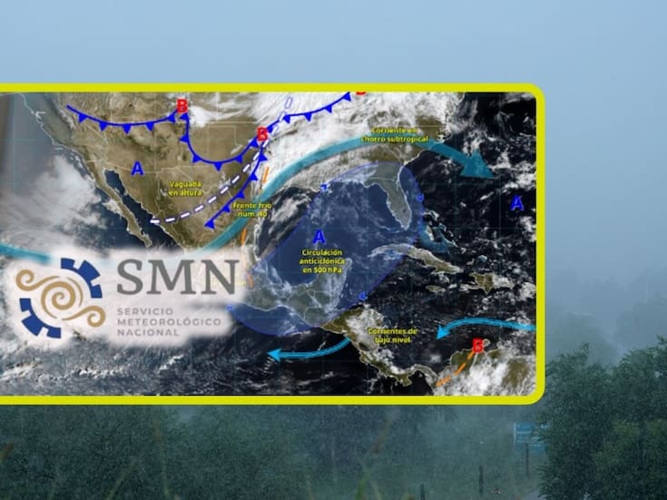 Frente frío 40 y su gran masa de aire polar “helarán” estas ciudades jueves y viernes con lluvias de 150 mm, vientos de 100 km/h y heladas de hasta -5 °C