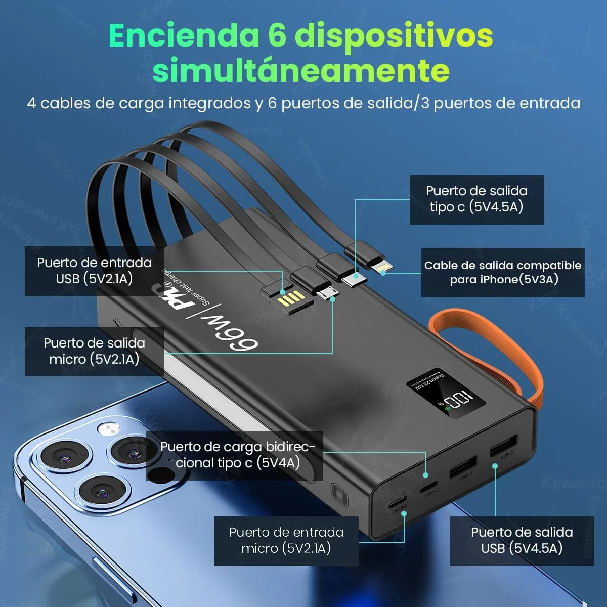 Power Bank KINWODON | Mercado Libre