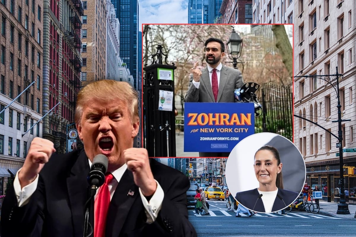 Trump ataca a Zohran Mamdani, candidato a la alcaldía de NY que ve a Sheinbaum como un ejemplo, y lo llama “lunático comunista”