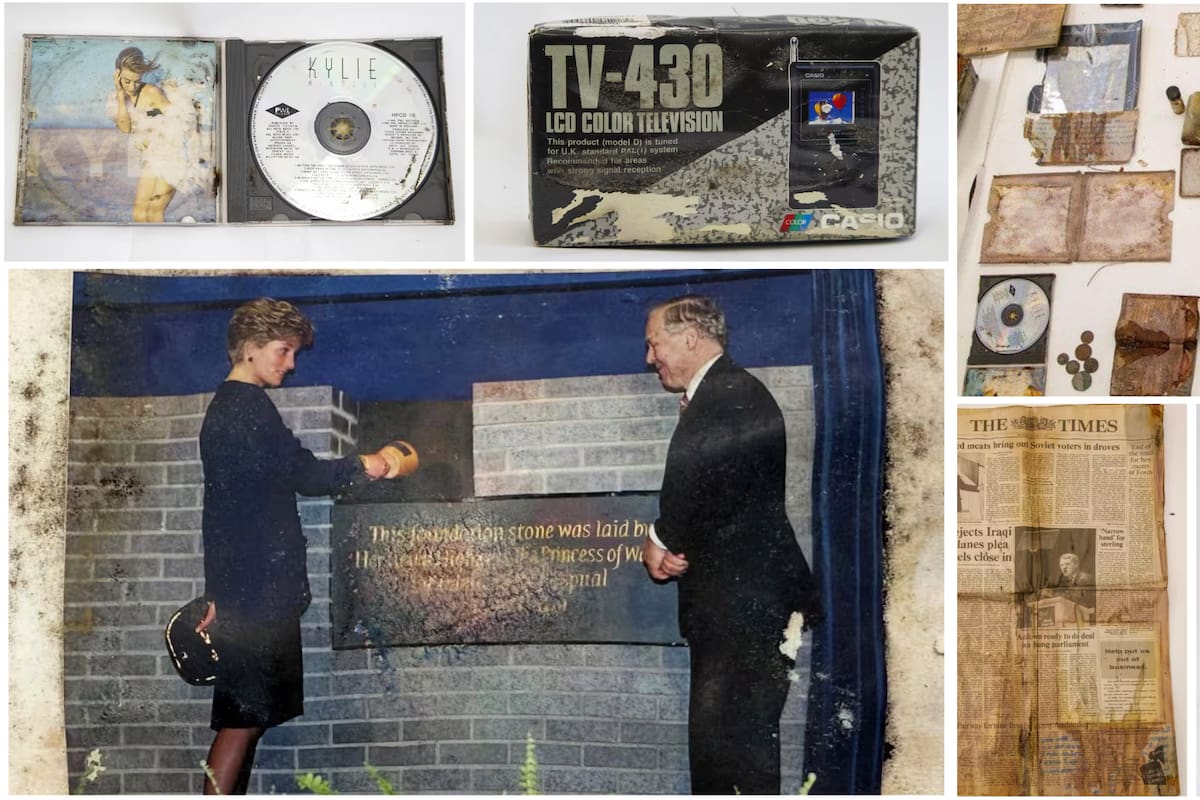 Desentierran cápsula del tiempo que enterró la princesa Diana en 1991