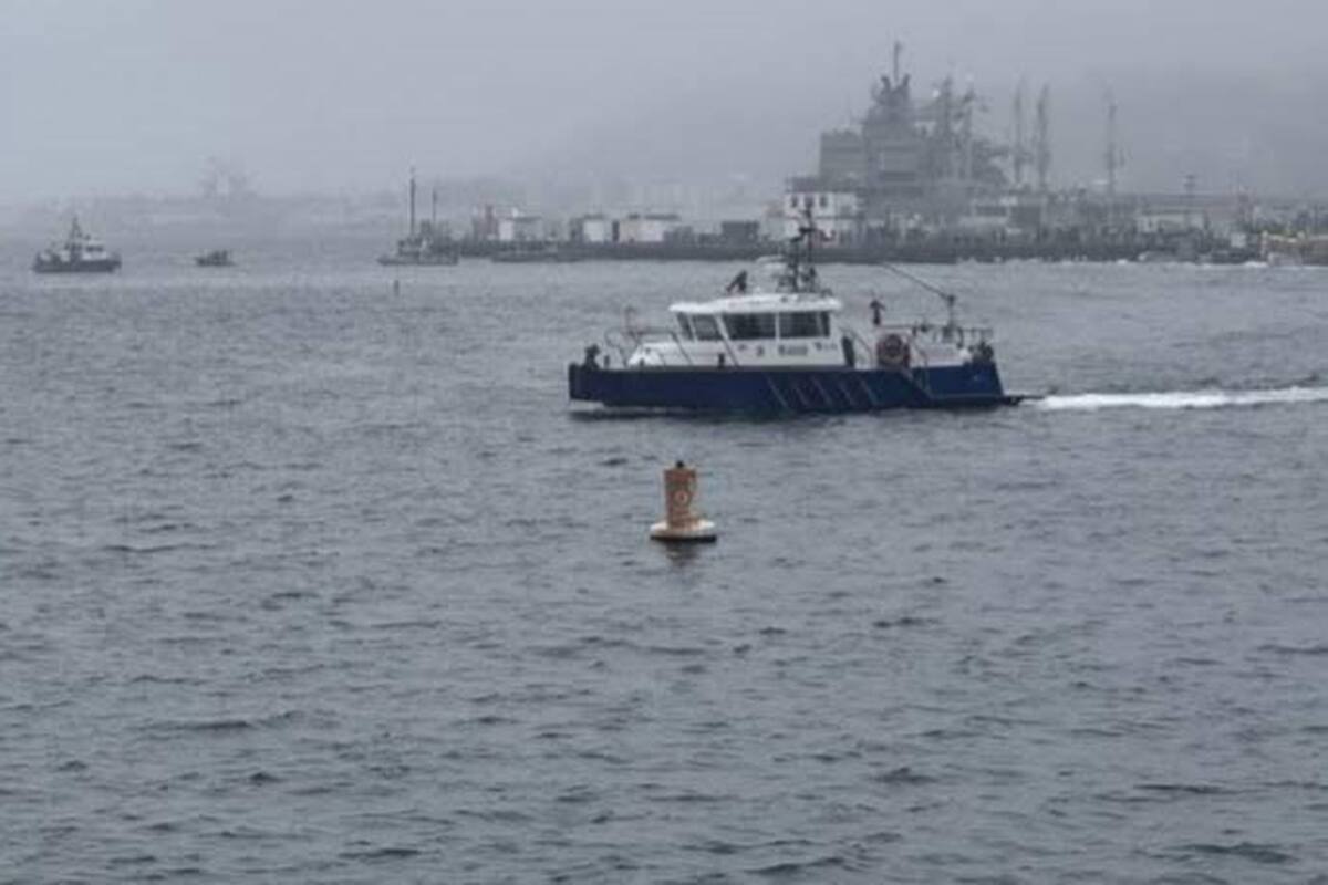 Avión militar se estrella en la bahía de San Diego