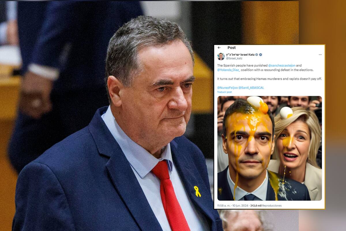 Ministro de Exteriores israelí se burla de Sánchez y Díaz tras los resultados en elecciones europeas