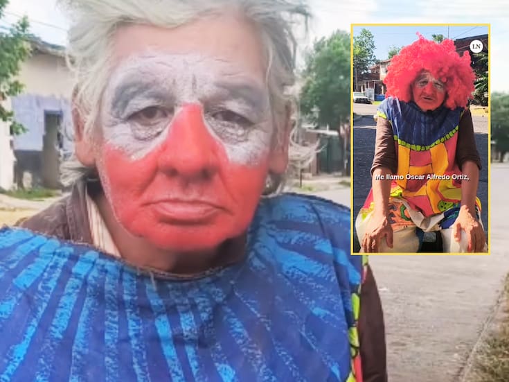 “Me jubilé hace un año; desde entonces, la situación empezó a empeorar.”: hombre de más de 60 años se viste de payaso para vivir una vejez digna