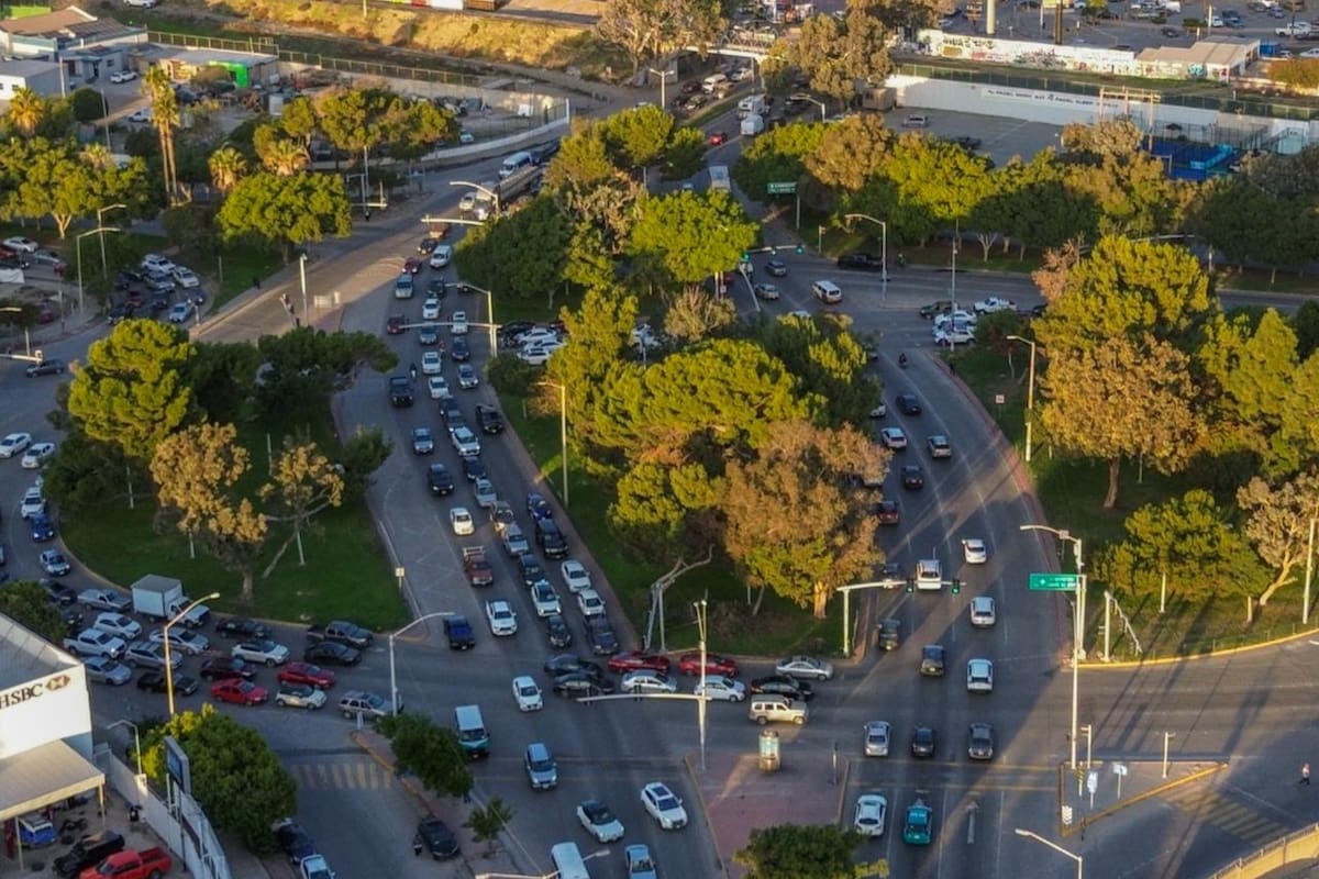 Tráfico a mitad de semana en la Zona Río de Tijuana