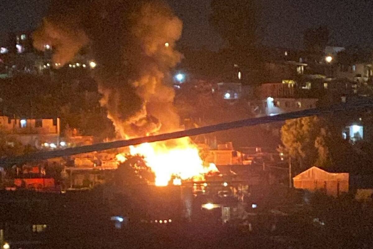 Registran incendio en Lomas Taurinas