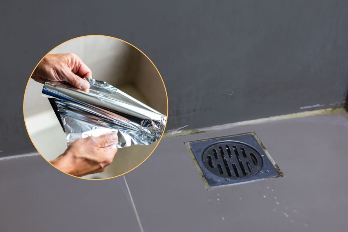 El truco del papel aluminio para las rejillas del baño que ayuda a reducir malos olores, bloquear el paso de plagas y mejorar la higiene del hogar