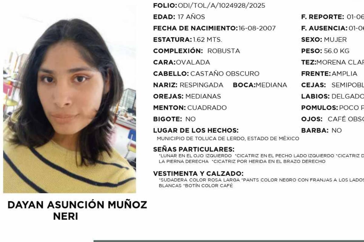 EDOMEX: Dayan salió de su casa y le dejó una nota a su mamá diciendo que se tenía que ir por un tiempo; ella teme que sea víctima de trata de personas