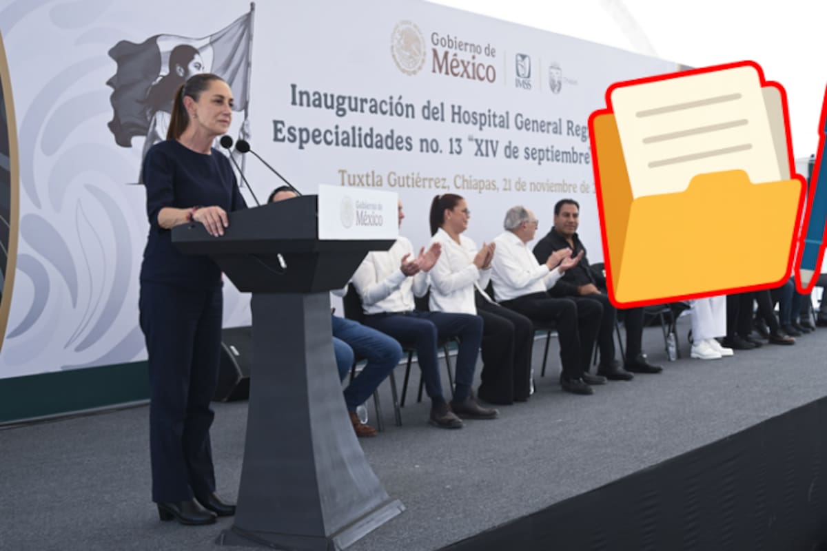 En Chiapas maestros de la CNTE frenan a Claudia Sheinbaum con el grito Si no hay solución no rueda su balón y logran que firme oficios con demandas laborales en plena inauguración de hospital