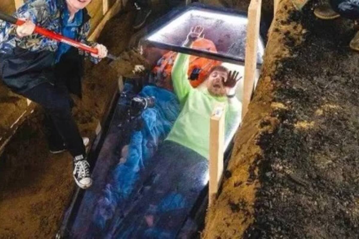 Pasa 50 horas enterrado vivo en vídeo viral