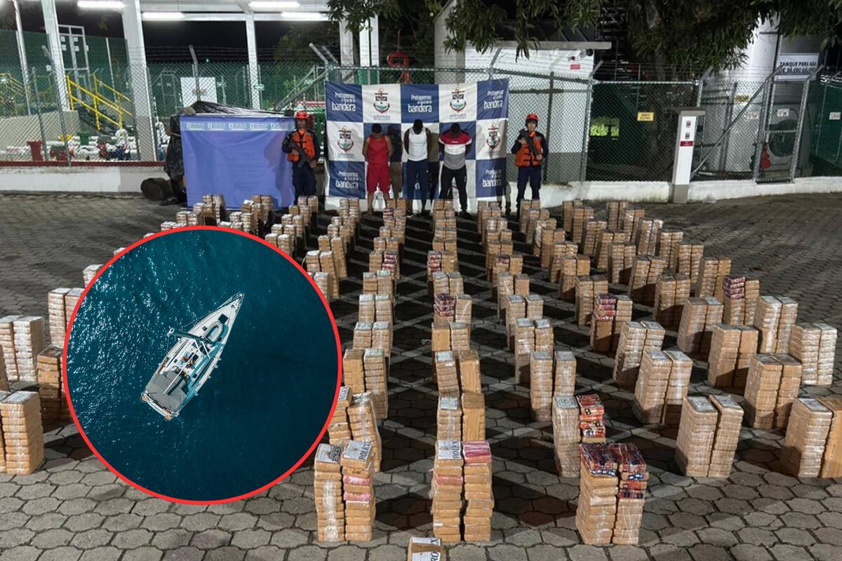 Interceptan lancha con 1,5 toneladas de droga frente a las costas de Ecuador
