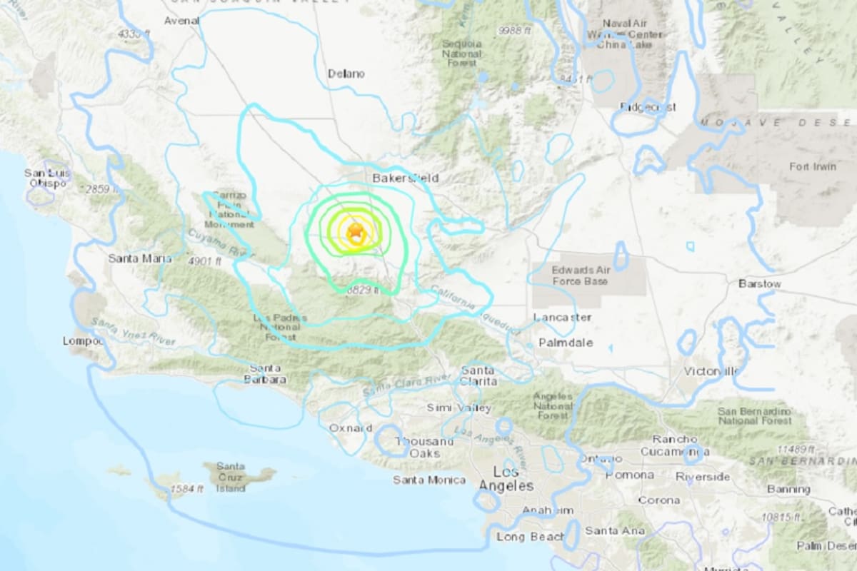 Registra poblado en California serie de sismos