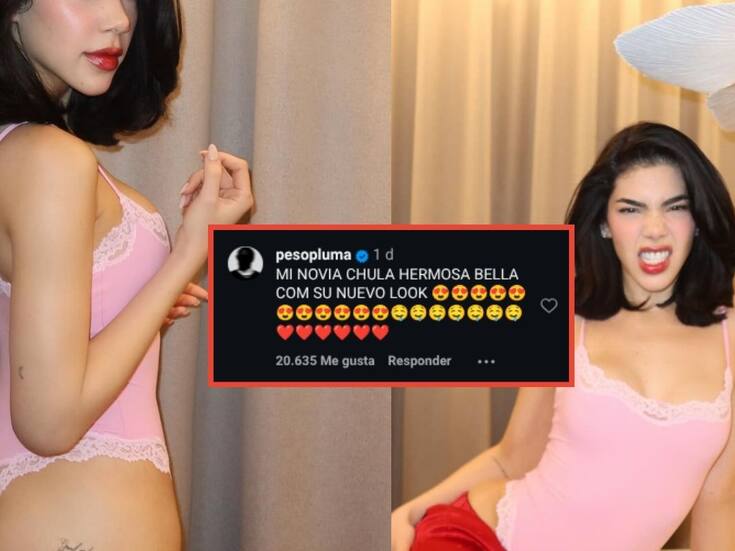 Kenia Os muestra su cambio de look en Instagram con provocativas fotos y la reacción de Peso Pluma no se hizo esperar