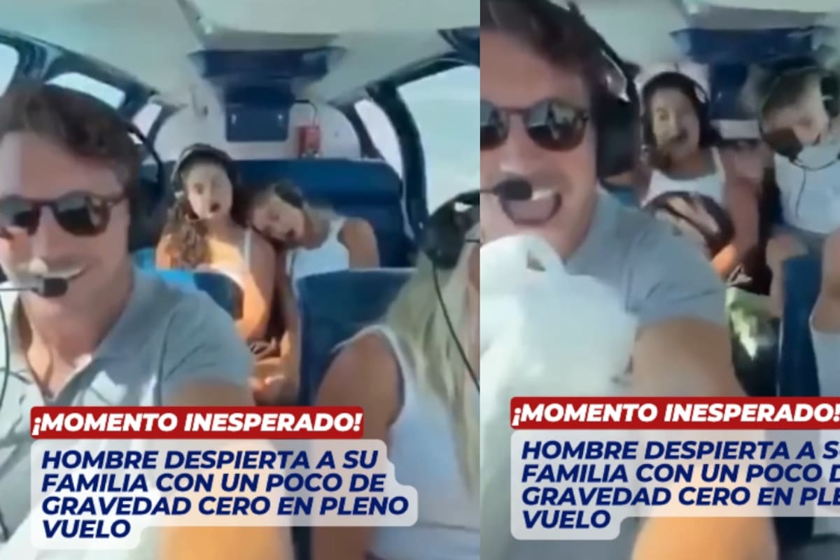 “Descendió de repente y por un momento todos flotaron” Padre piloto se vuelve viral tras hacerle una inesperada broma a su familia mientras viajaban con él en un helicóptero