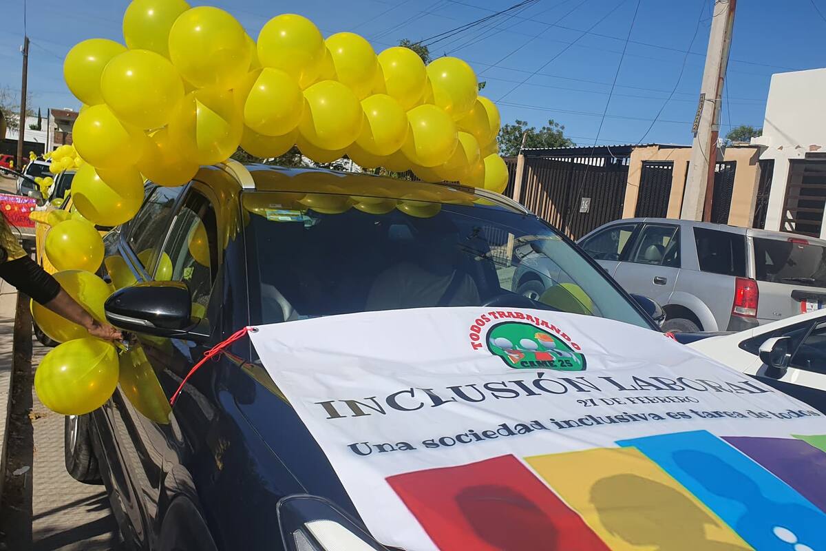 Celebran el Día de la Inclusión Laboral con "caravana" por la ciudad