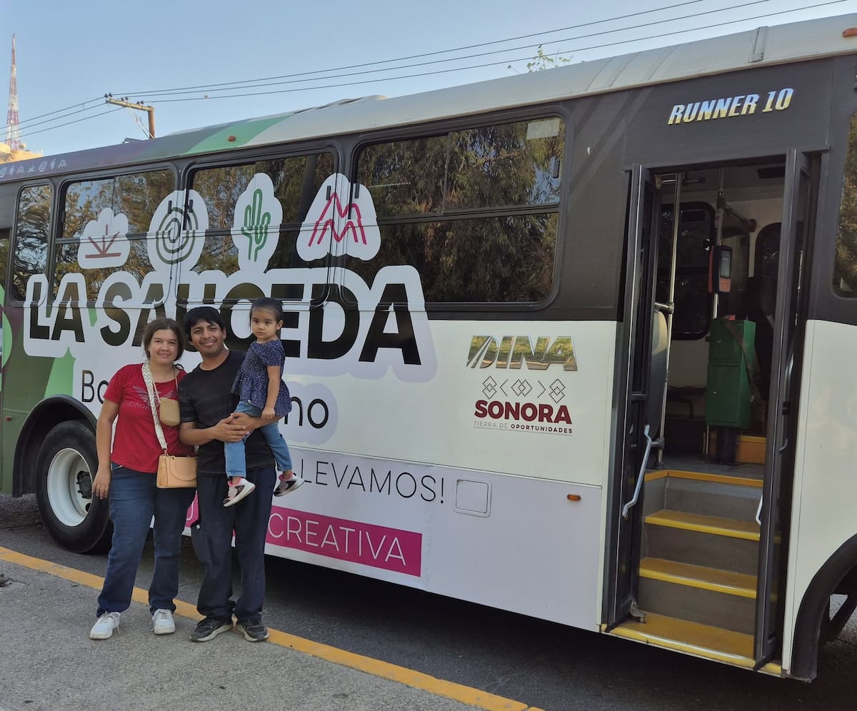 La Línea Recreativa conecta gratuitamente el centro de Hermosillo con La Sauceda los fines de semana.