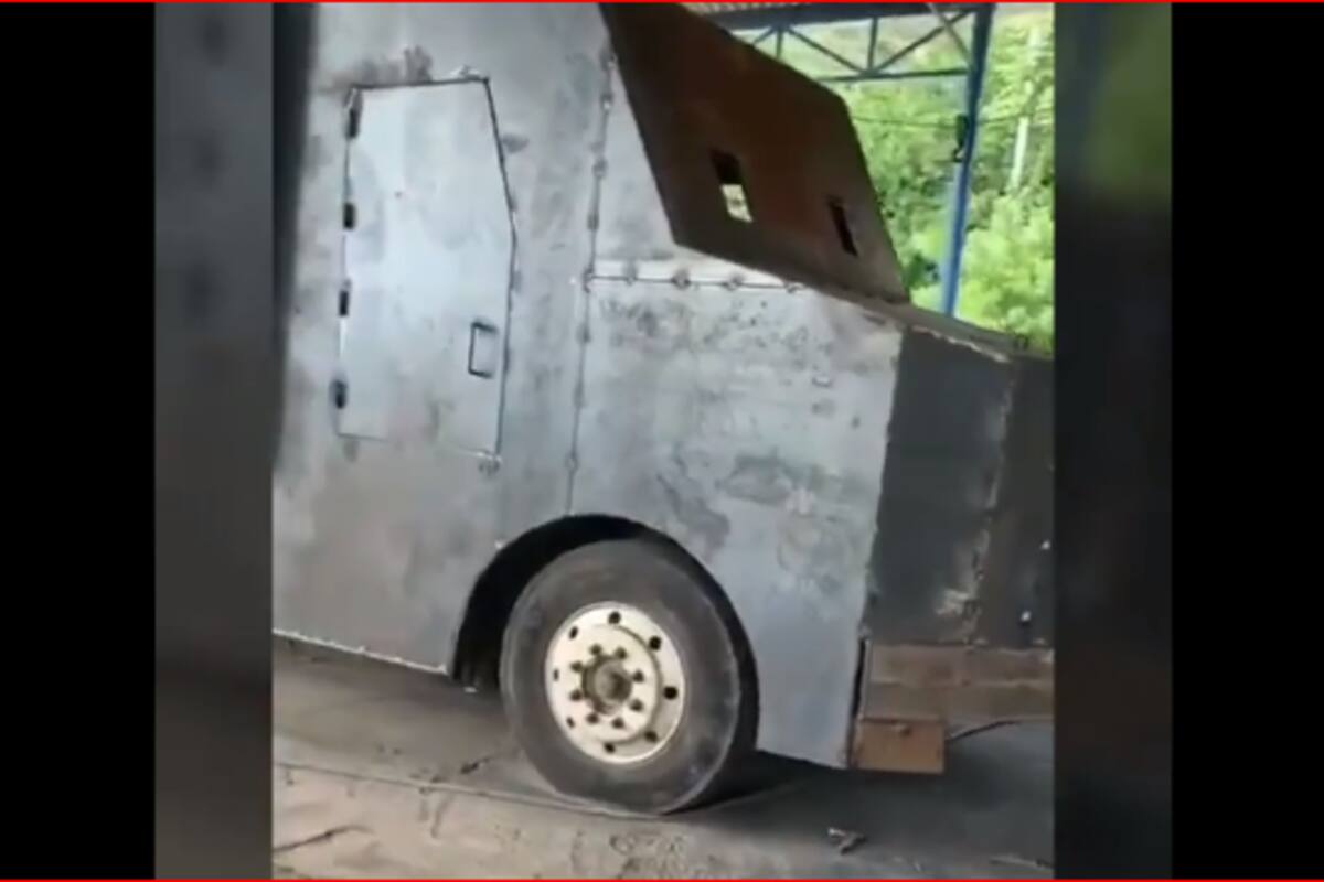 Aseguran autos “monstruo” blindados del CJNG