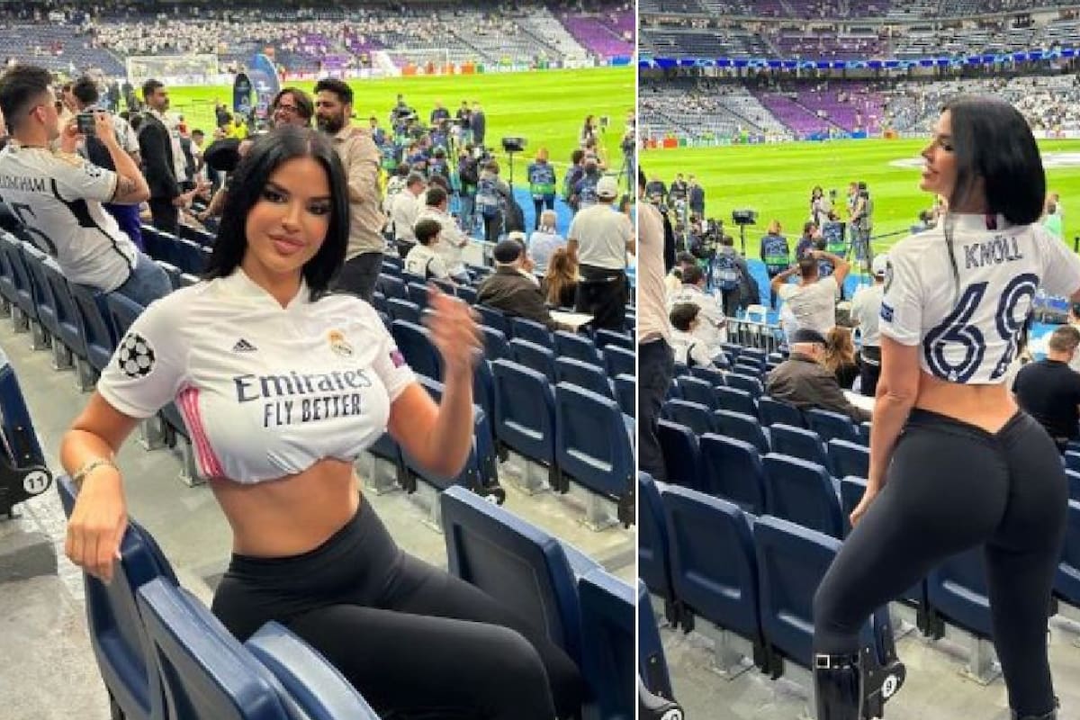 Ivana Knöll: La “Novia del Mundial” reapareció para apoyar a Modric en partido del Real Madrid