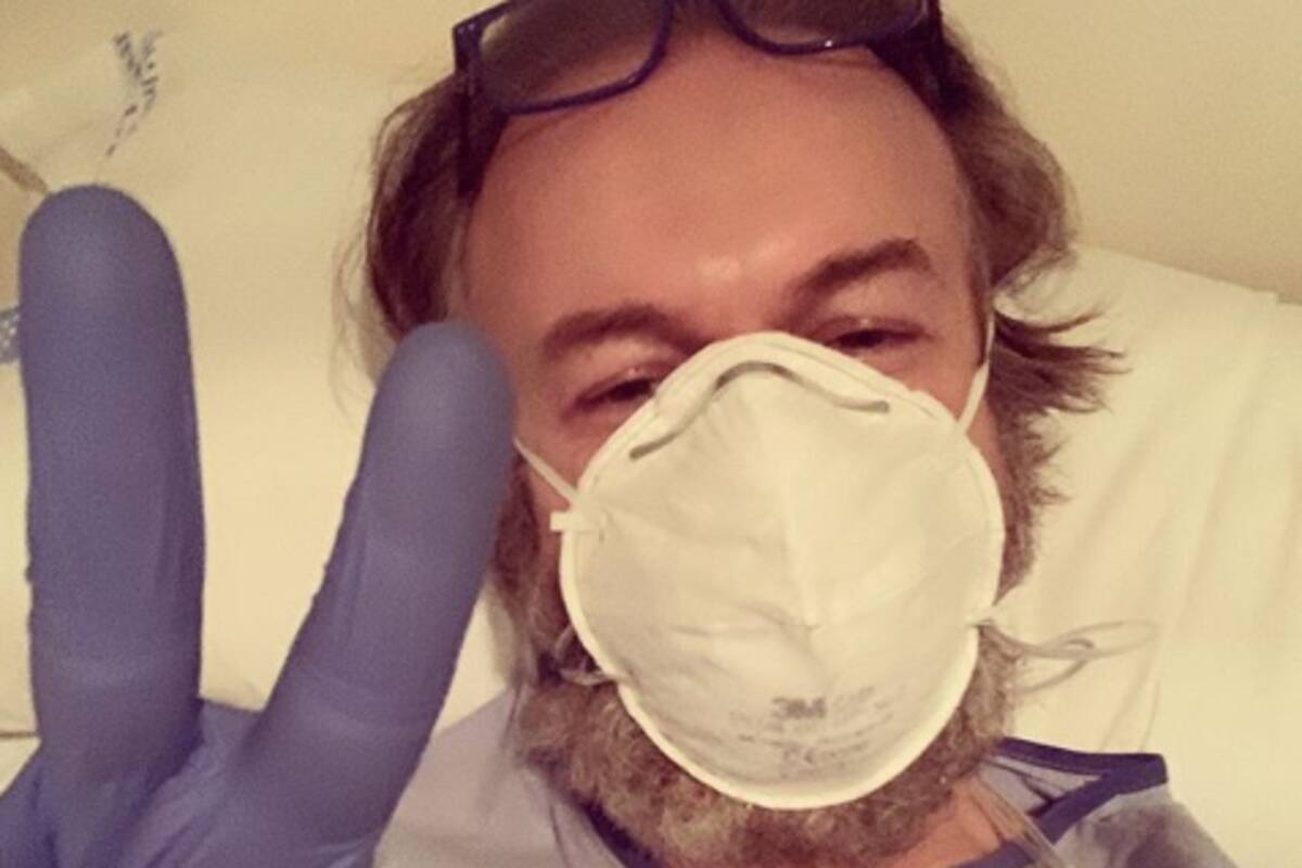 Entre lágrimas y sollozos actor agradece haber sido dado de alta por coronavirus