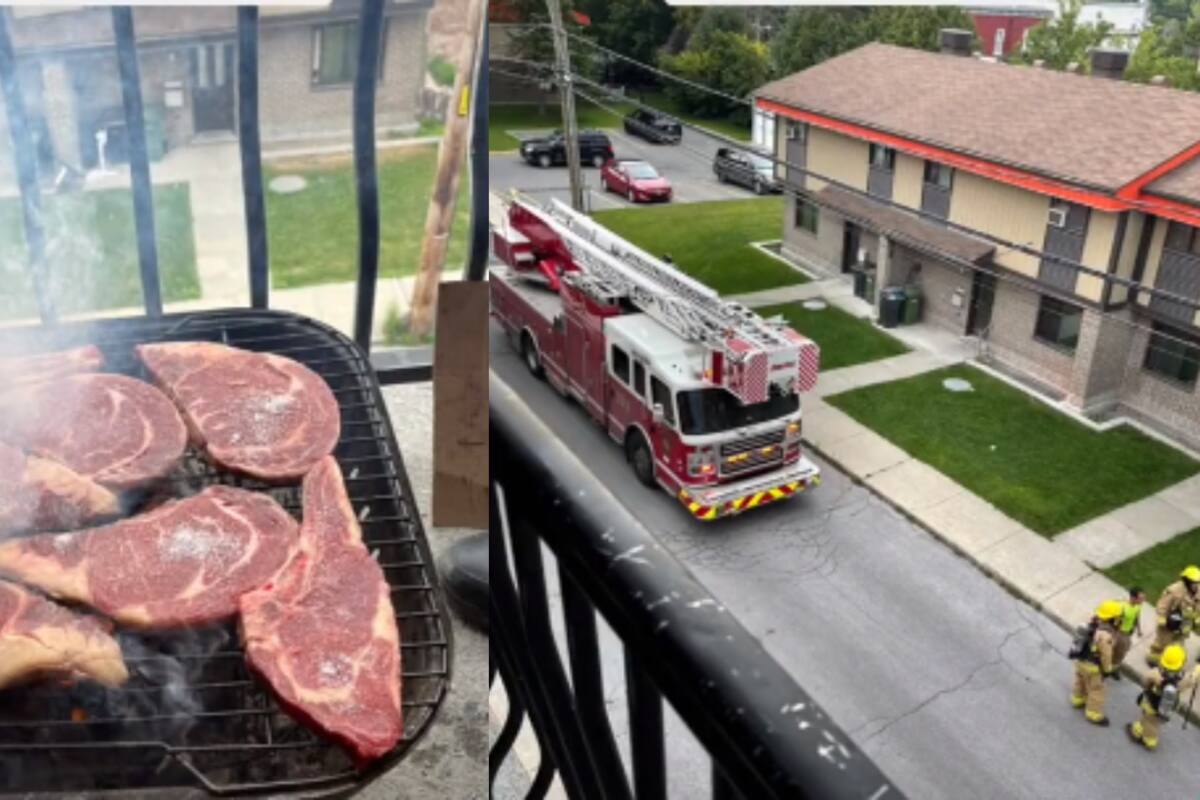 VIRAL: Sonorense hace carne asada en Canadá y sus vecinos llaman a los bomberos