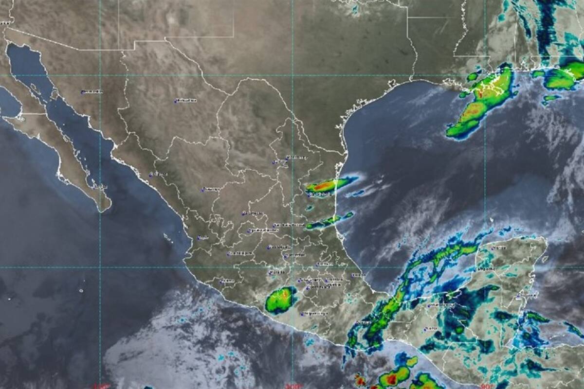 Clima México: Lluvias intensas con descargas eléctricas amenazan el Sur del territorio nacional