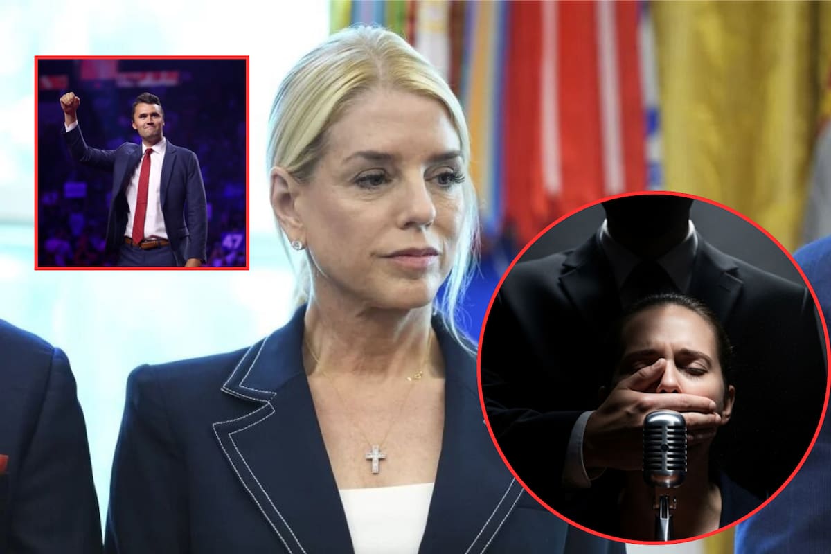 Pam Bondi va contra la libertad de expresión tras asesinato de Charlie Kirk