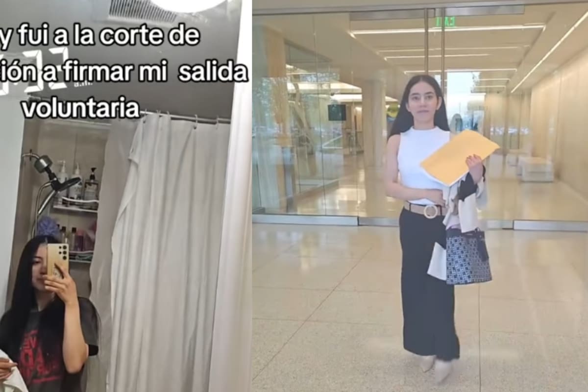 “Hoy firmé mi salida voluntaria de este país” Mujer graba el momento en que acude a una Corte de Migración en Estados Unidos y el video genera impacto en redes sociales