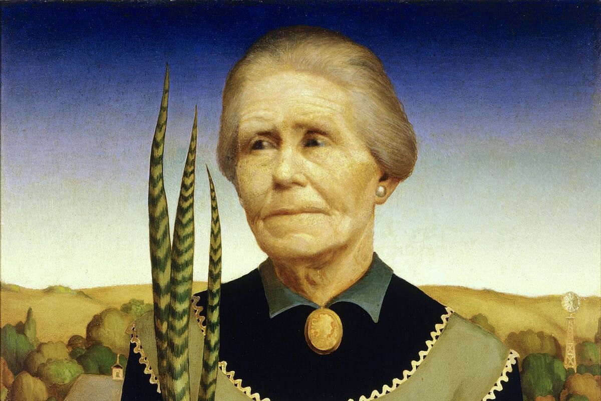 Mujer con plantas y el simbolismo de la resiliencia americana