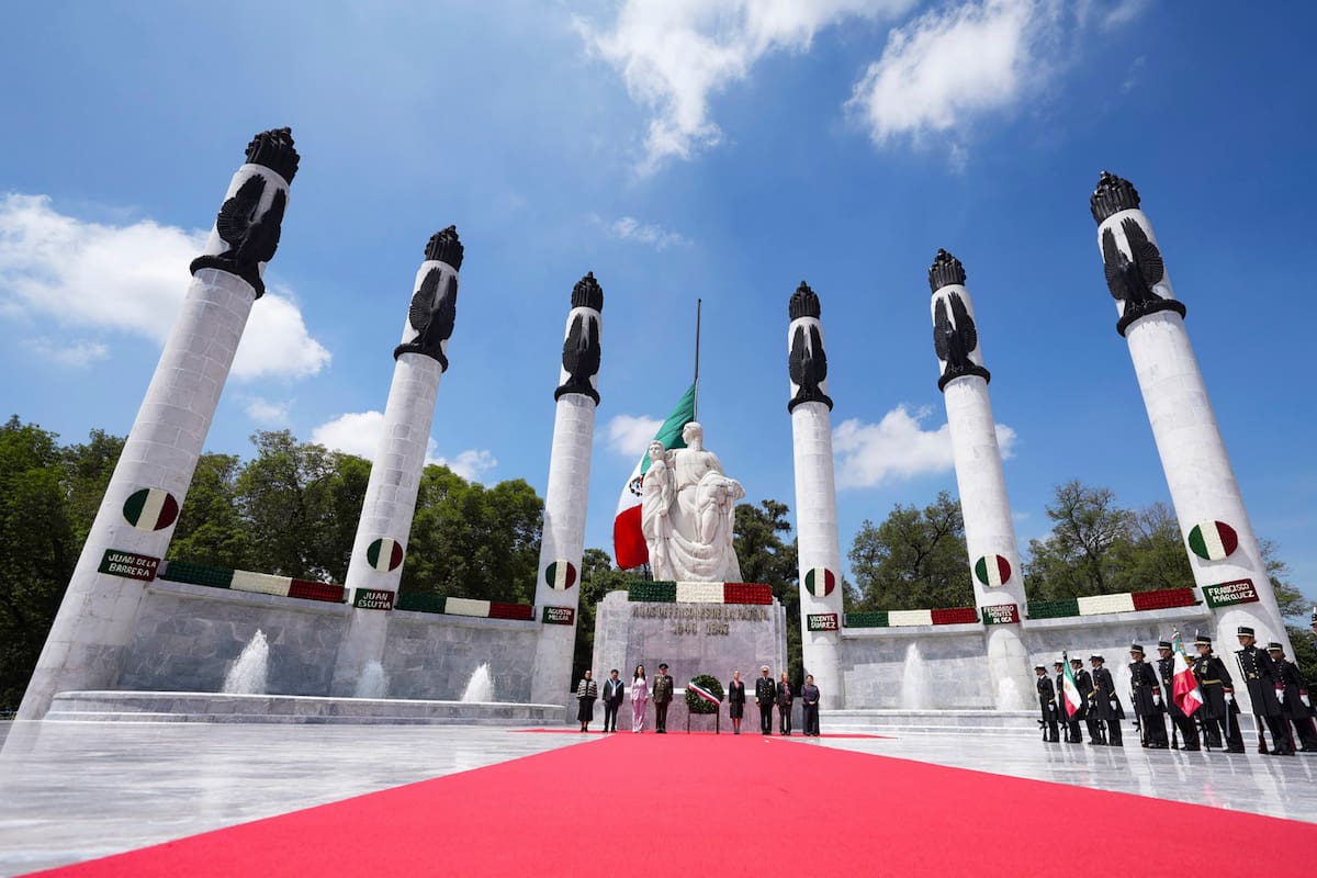 Miguel Hidalgo, Ciudad de México, México, 13 de septiembre de 2025. 178 Aniversario de la Gesta Heroica de los Niños Héroes de Chapultepec, en el Altar a la Patria. | Foto: Presidencia