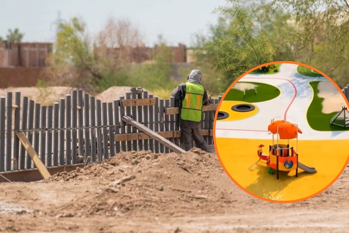 Parque para niños con autismo en Hermosillo alcanza 45% de avance: tendrá zona de calma, juegos inclusivos y área sensorial