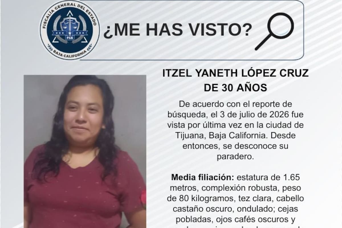 Se busca Itzel Yaneth López Cruz de 30 años de edad