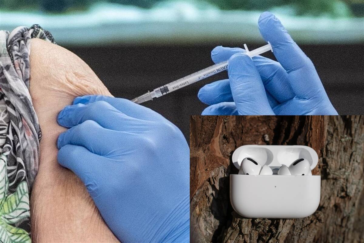 Anuncian AirPods gratis a jóvenes que se apliquen la primera dosis anticovid en Washington