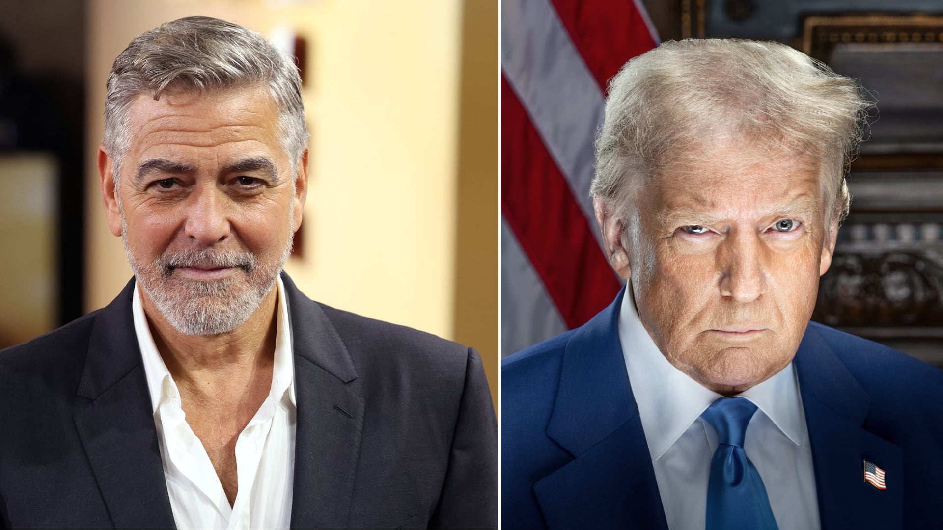 George Clooney defiende su postura política tras ataques de Trump, dejando claro que no le importa lo que piense el presidente. / Foto: Especial