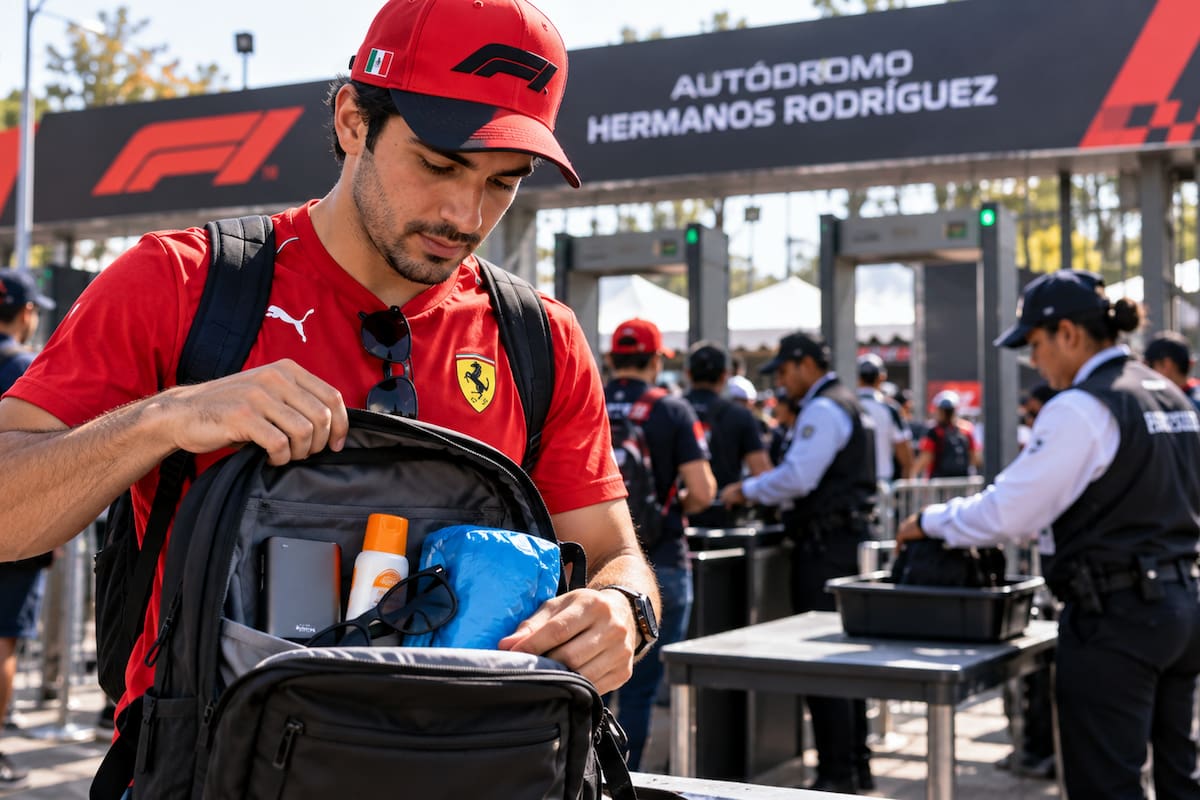 GP de México 2026: Qué se puede llevar al Autódromo Hermanos Rodríguez y cuáles objetos están prohibidos