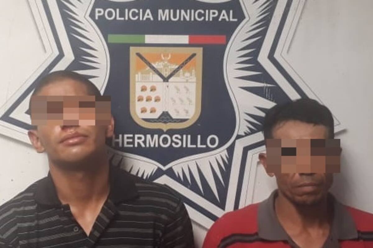 Detienen a dos individuos por robo a vivienda en la colonia Mártires de Cananea