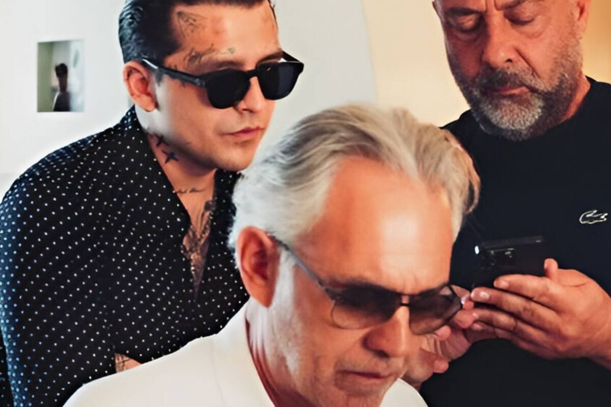 FOTOS: Ensayo de Christian Nodal junto a Andrea Bocelli aumenta expectativas previo al homenaje
