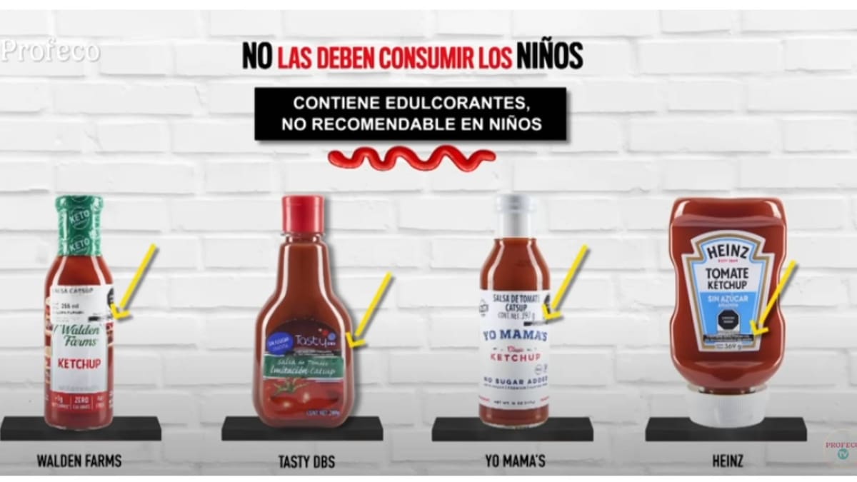También consiguieron que otras tienen 15 a 25 gramos de azúcar por cada 100 gramos lo que equivale a 3 y 5 cucharadas cafeteras respectivamente. Foto: Profeco.