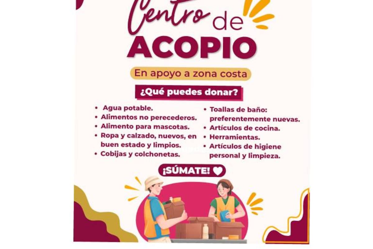 Continúan centros de acopio del DIF Mexicali para apoyar a habitantes de Ensenada
