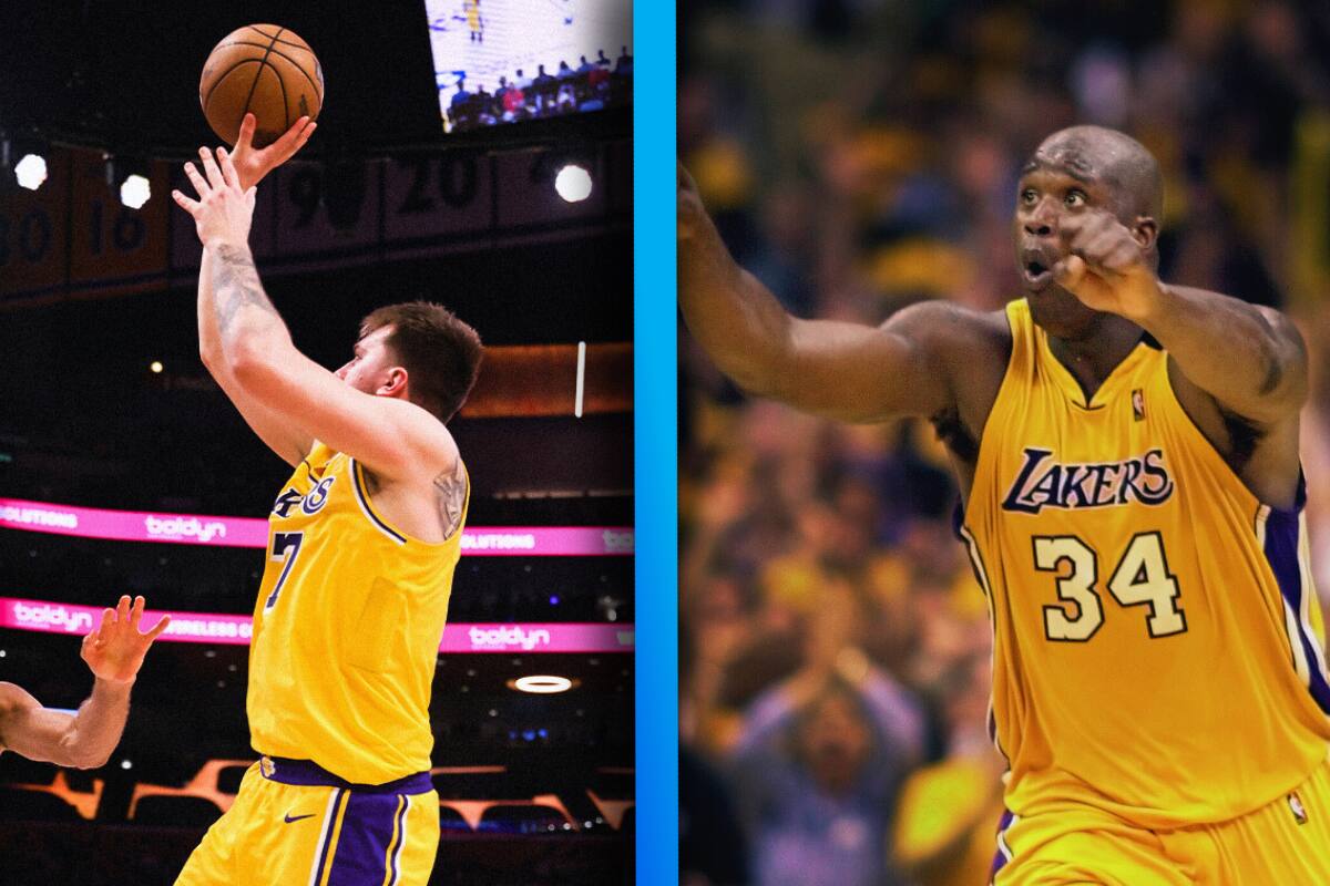 Luka Doncic iguala increíble récord de Shaquille O’Neal en los playoffs con los Lakers