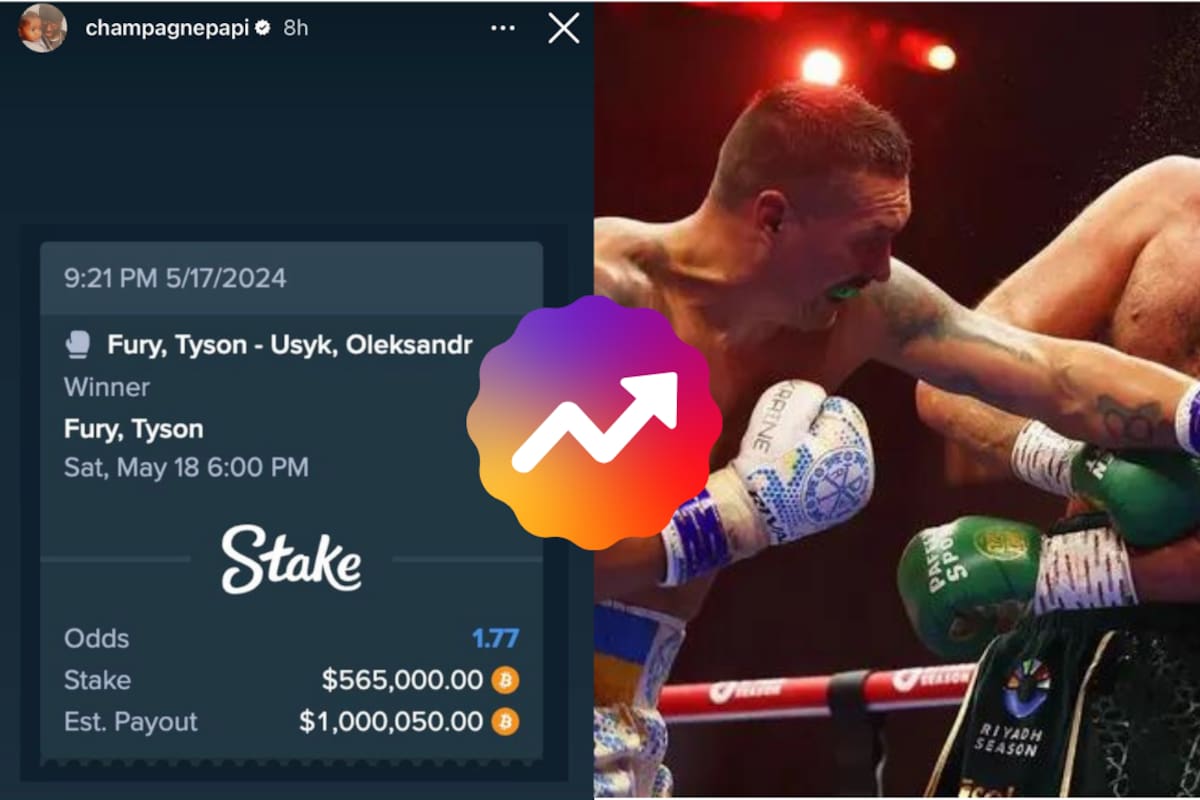 BOX: Drake pierde $565,000 mil dólares por la derrota de Tyson Fury vs. Oleksandr Usyk